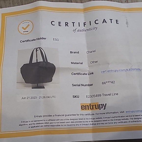 BLACK Chanel travel line hand bag tote W/COA Sunday Sale Today only - Picture 15 of 15